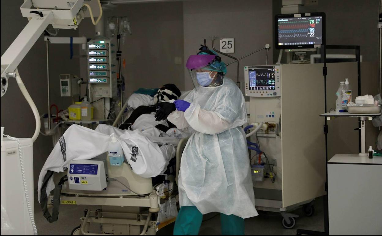 UCI de un hospital valenciano. 