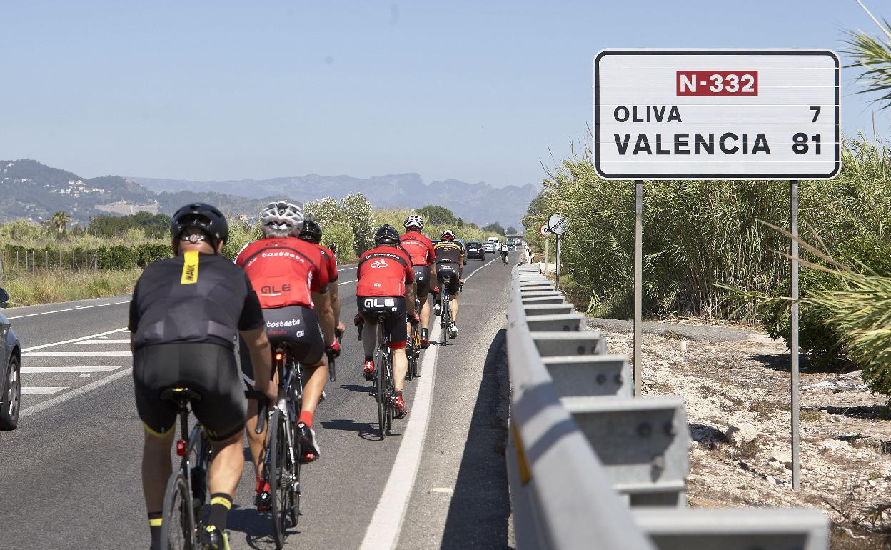 Punto donde tuvo lugar el atropello de los ciclistas de Xàbia y tres de ellos perdieron la vida. 