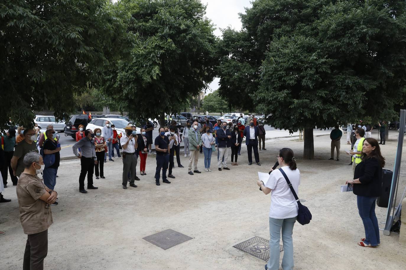 Hablamos Español ha convocado una caravana motorizado contra las políticas lingüísticas del Consell, que ha comenzado este sábado pasadas las 11 horas en el paseo de la Alameda de Valencia. La maniestación critica el avance del modelo plurilingüe de las escuelas y el requisito sobre conocimiento del valenciano que se exigirá para acceder a la Función Pública.