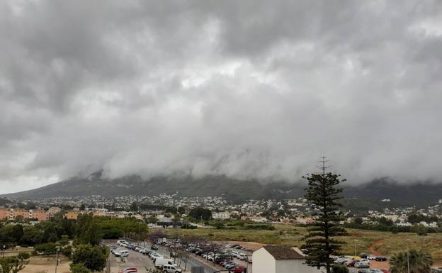 Así ha amanecido en Dénia. 