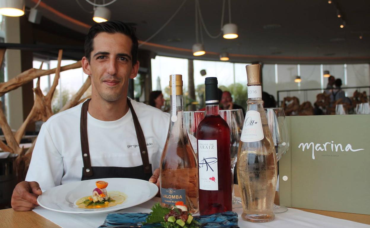 Sergio Giraldo, durante su etapa de asesor gastronómico en Marina Beach.