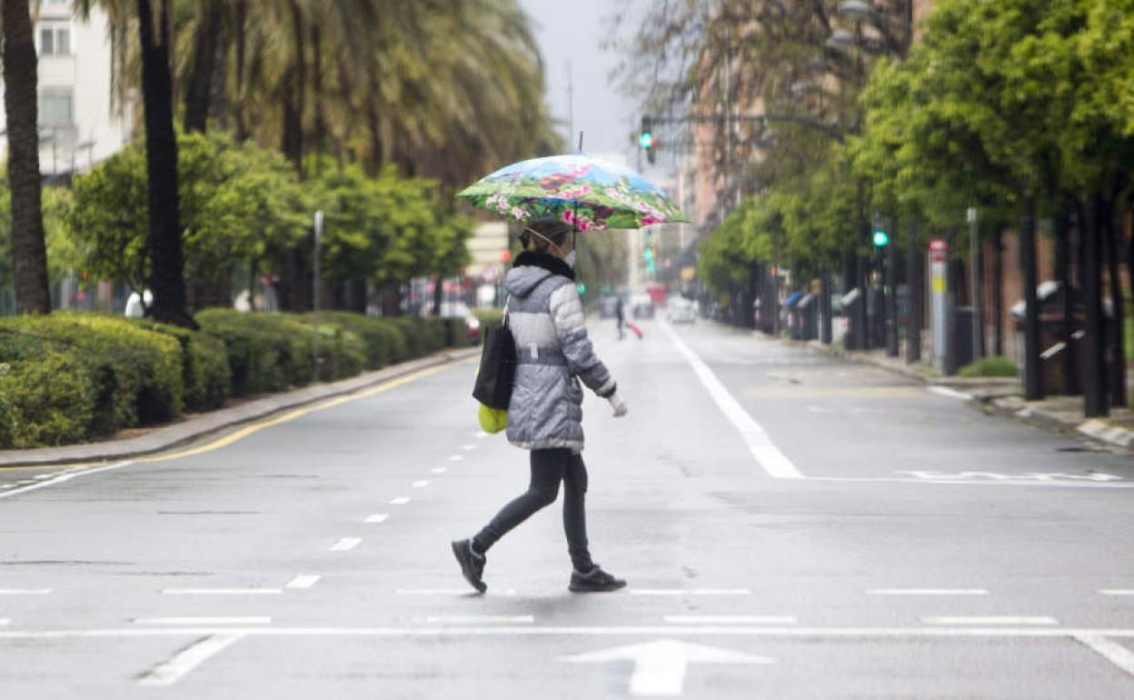 Lluvia en Valencia.