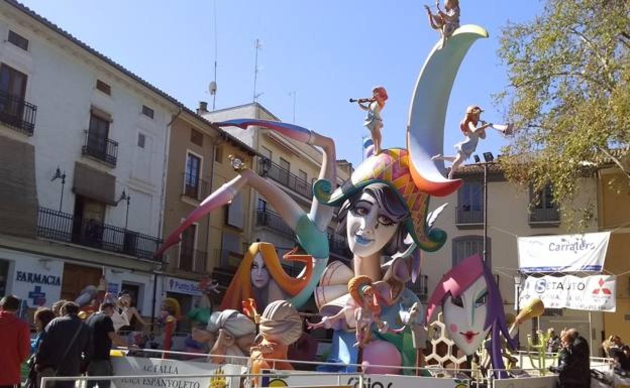 Una falla en Xàtiva.