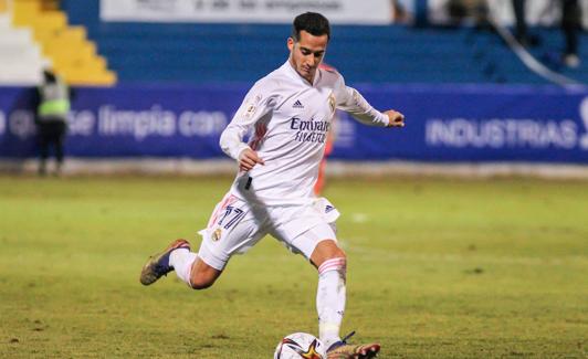 Lucas Vázquez, en un partido de la última temporada. 