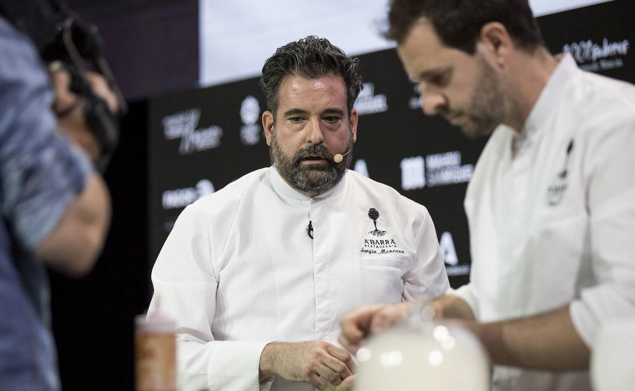 El cocinero de A'barra, Sergio Manzano. 