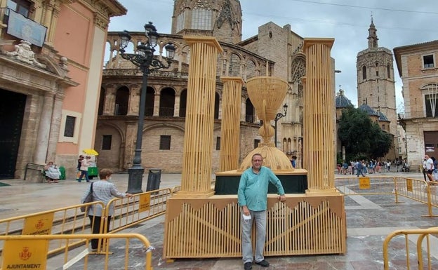 La decoración del Corpus toma la plaza de la Virgen