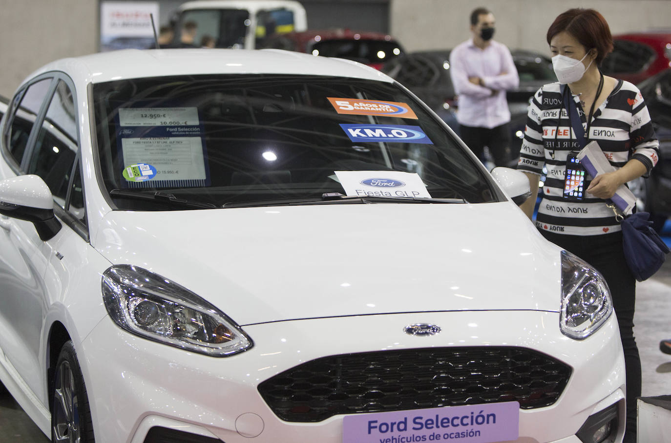 Preparativos en Feria Valencia para la celebración del Salón del Automovil 2021. 