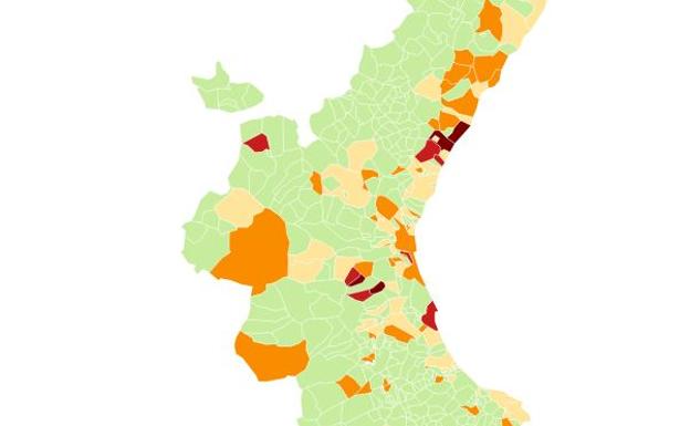 La incidencia acumulada sube cinco puntos en una semana en la Comunitat Valenciana 