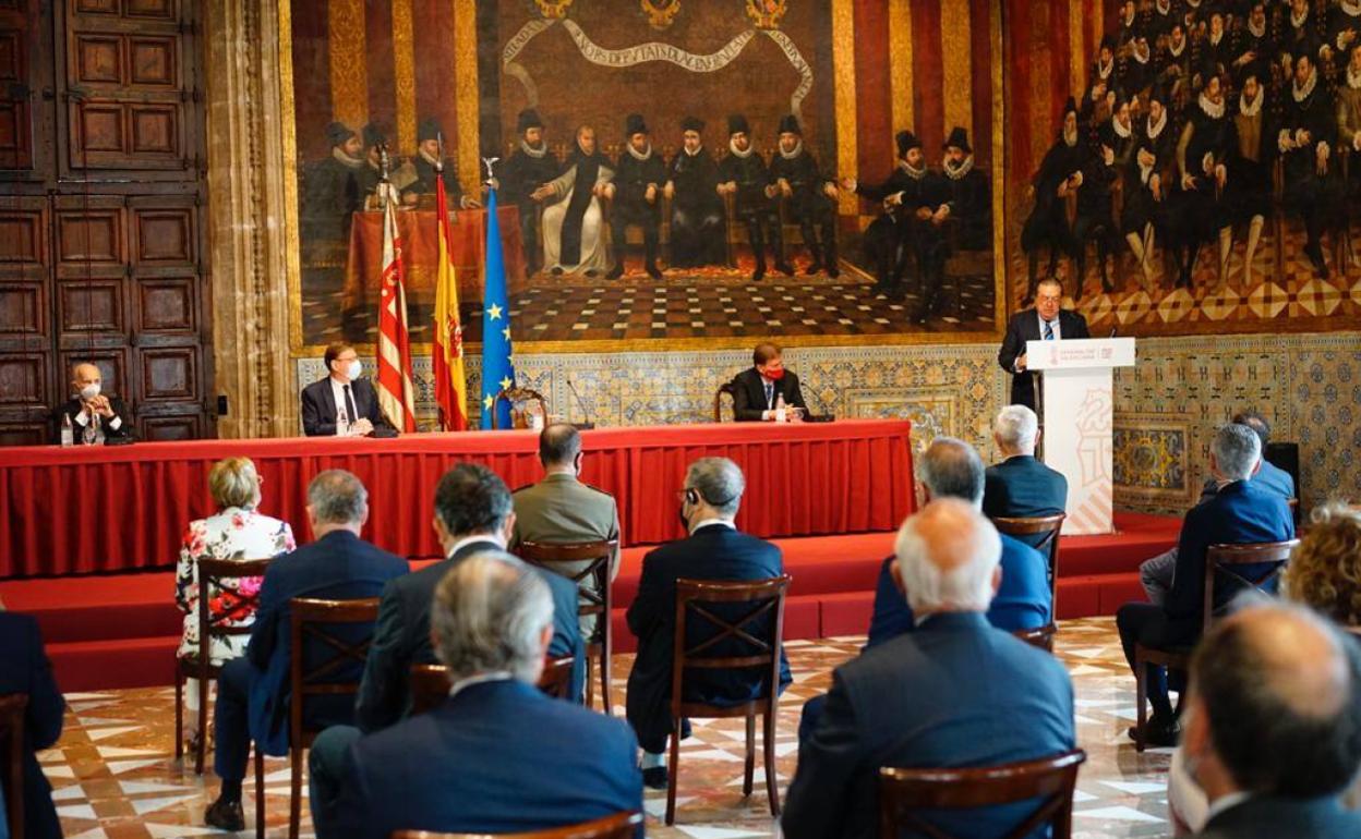 La proclamación de los Premios Rei Jaume I, en el Palau de la Generalitat. 