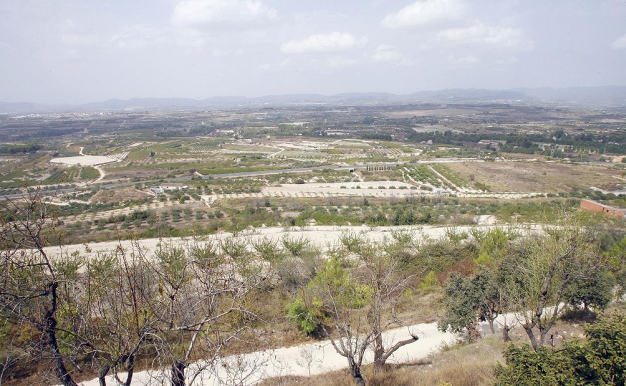 Vista general de Castelló de Rugat donde se prevén dos plantas fotovoltacias.