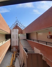 Imagen secundaria 2 - Imagen de las condiciones en las que trabajan los sanitarios del Centro de Salud de San Juan. 