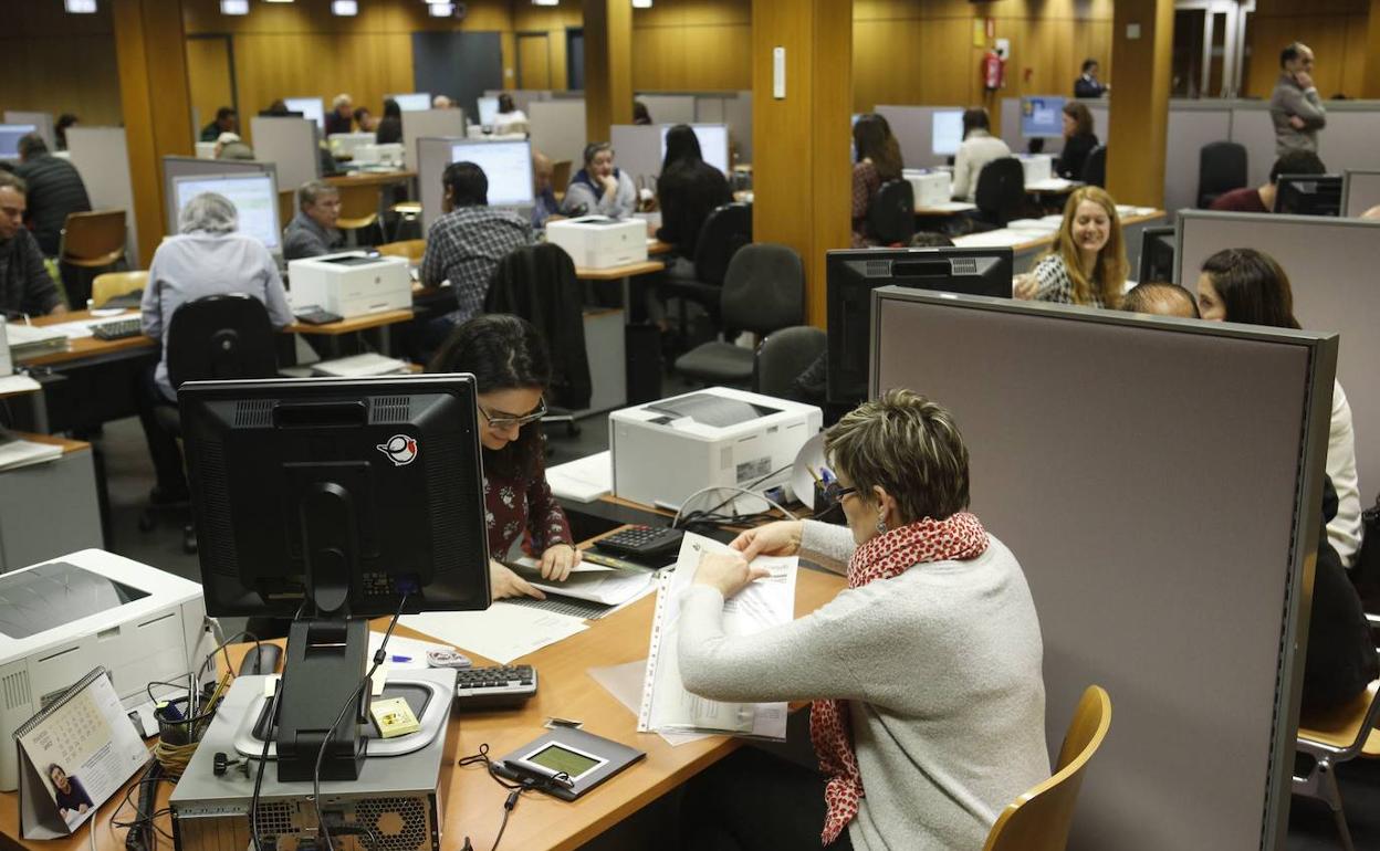 Foto de archivo de las oficinas de la Agencia Tributaria.