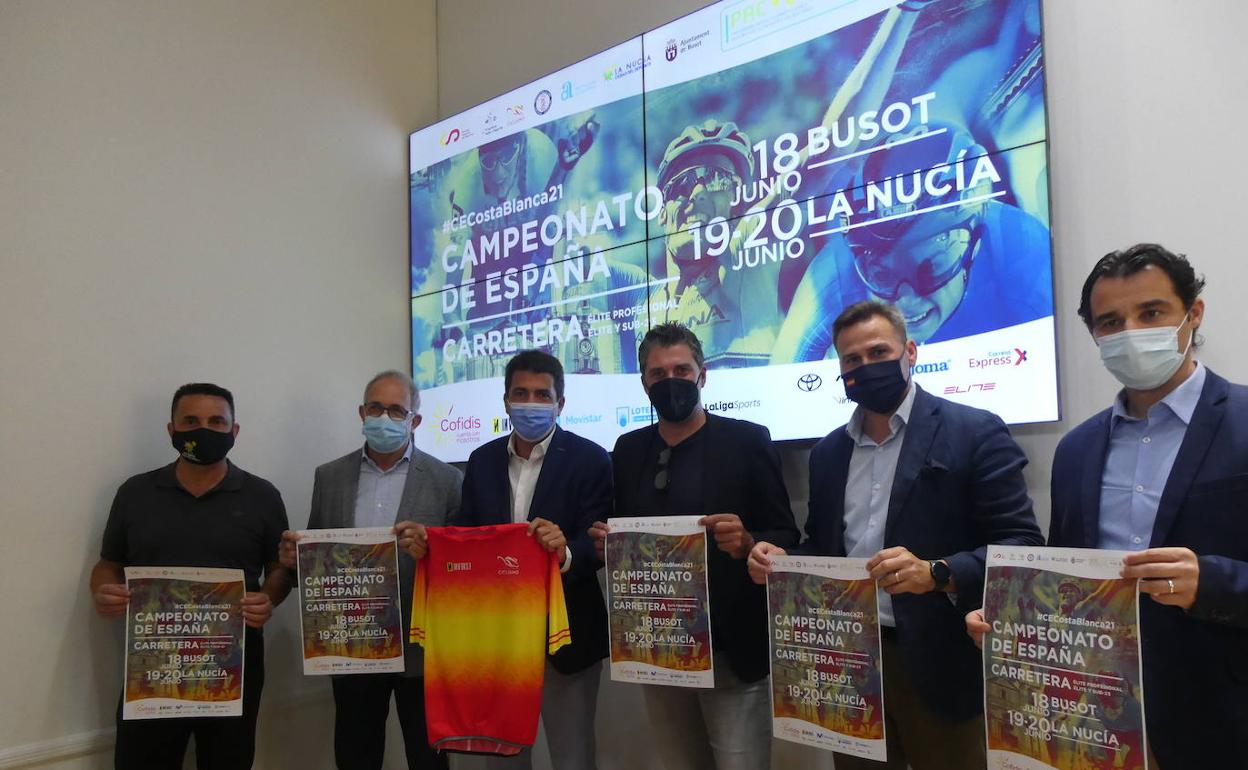 Presentación de la prueba ciclista en La Nucia.