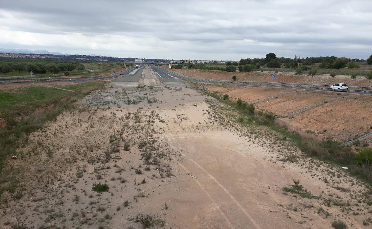 Tramo donde concluye la carretera. 