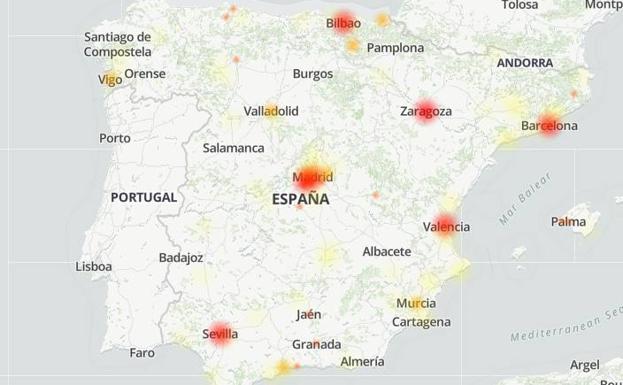 Una caída masiva de Movistar deja los usuarios sin Internet ni llamadas