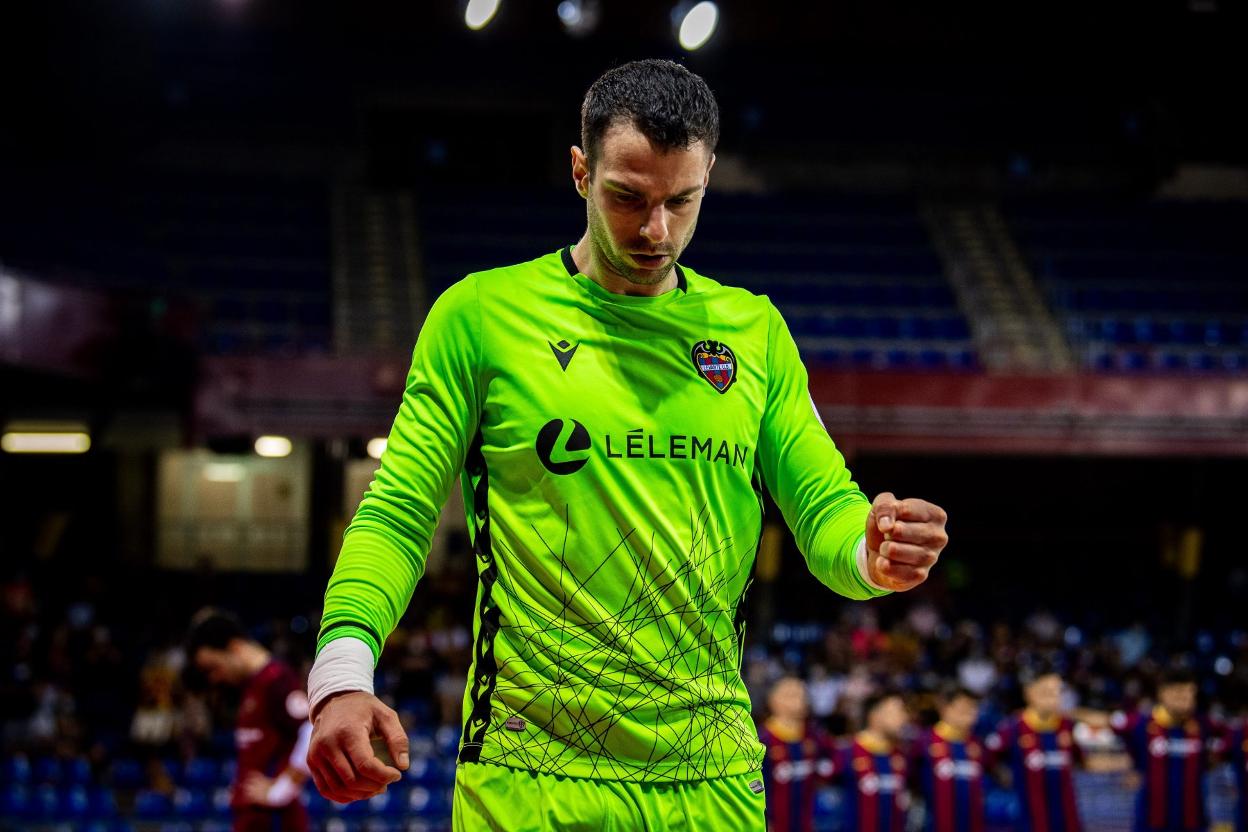 Fede, en el partido del Palau contra el Barça. lp