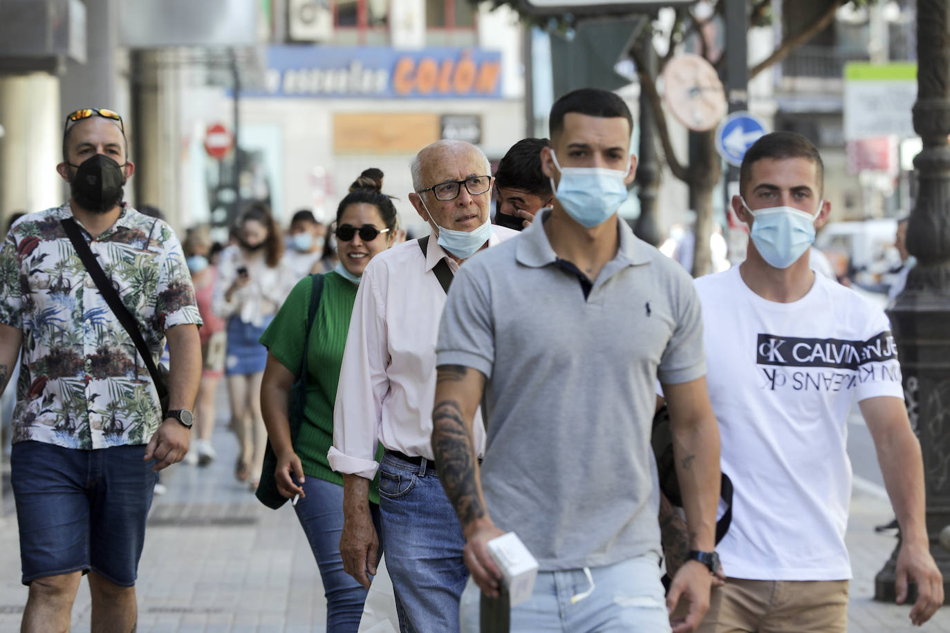 Primer día sin mascarilla obligatoria en Valencia.