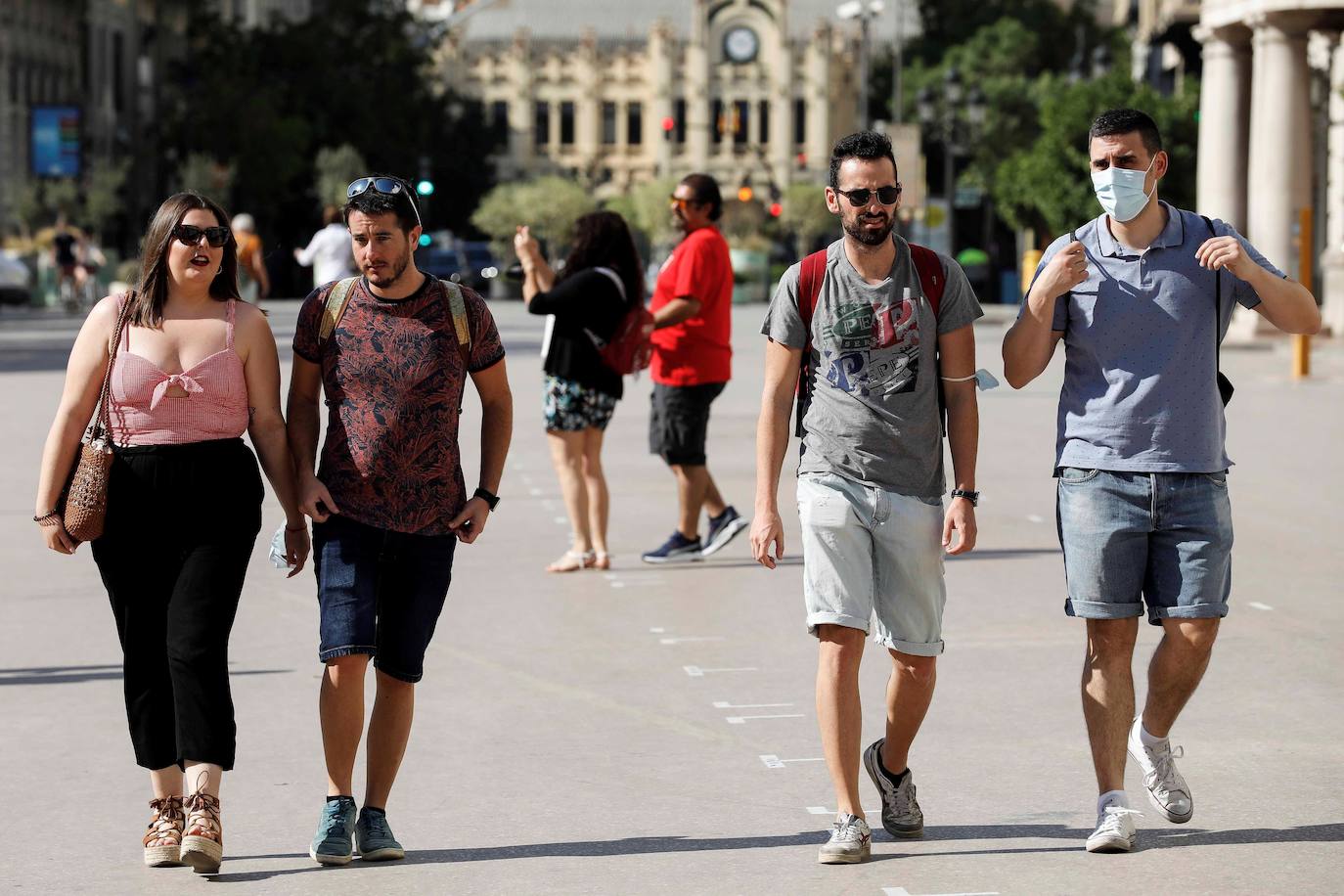 Primer día sin mascarilla obligatoria en Valencia.