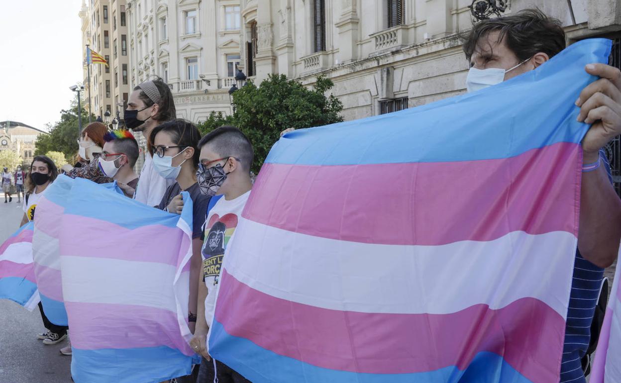 Un momento de la performance. 