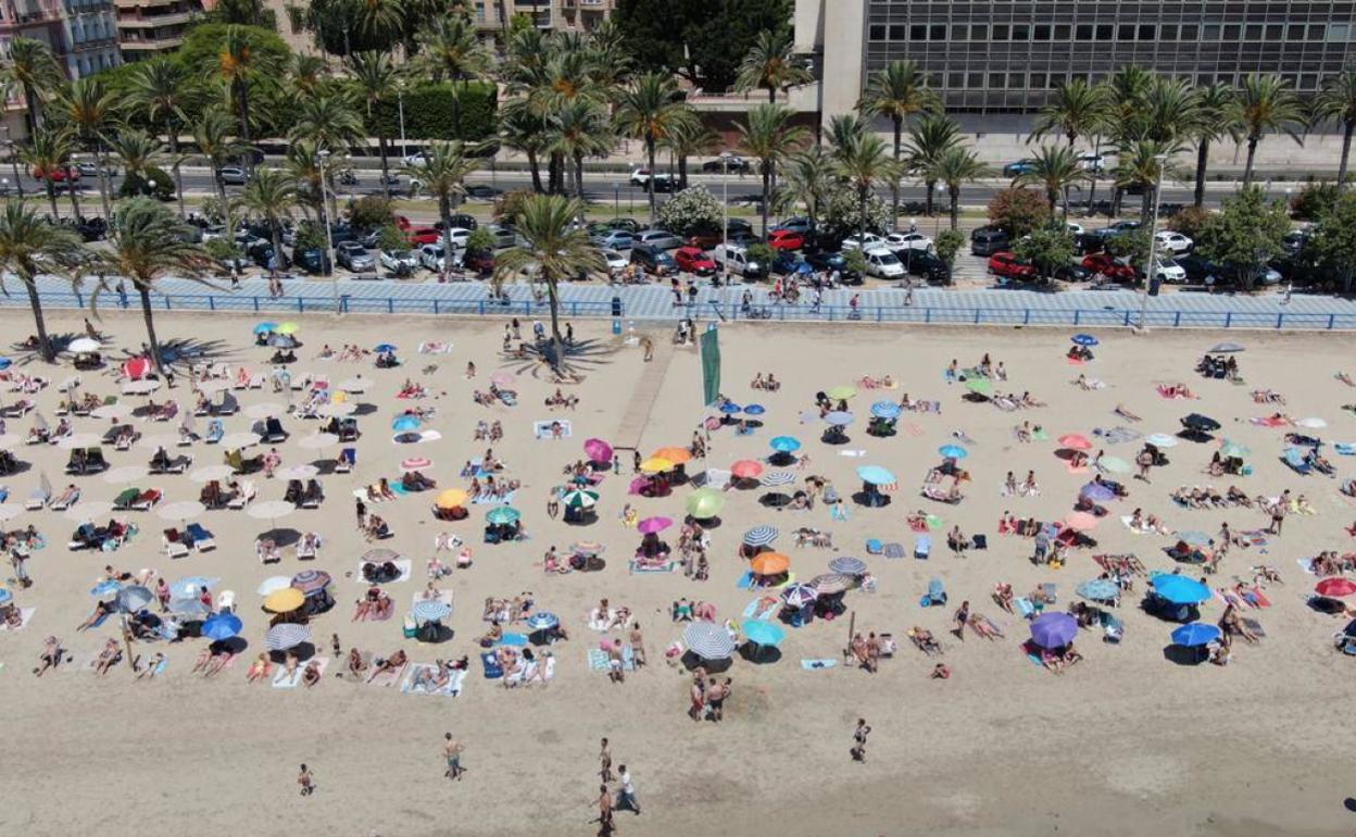 El Postiguet, en Alicante, este fin de semana. 