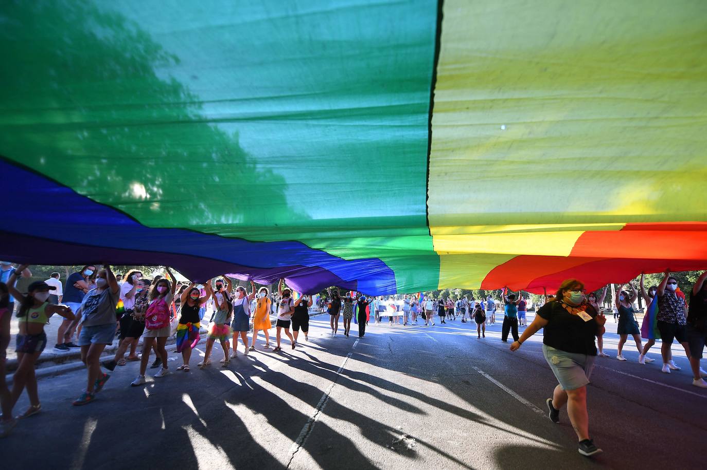 Marcha del Día de Orgullo 2021 en Valencia. 