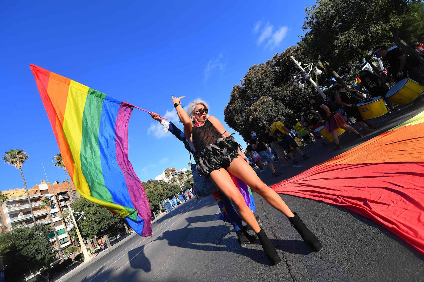 Marcha del Día de Orgullo 2021 en Valencia. 