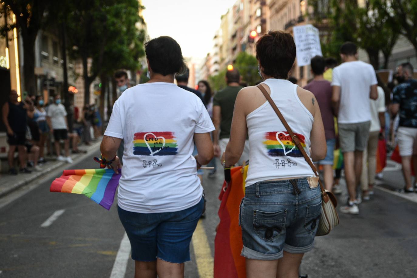 Marcha del Día de Orgullo 2021 en Valencia. 