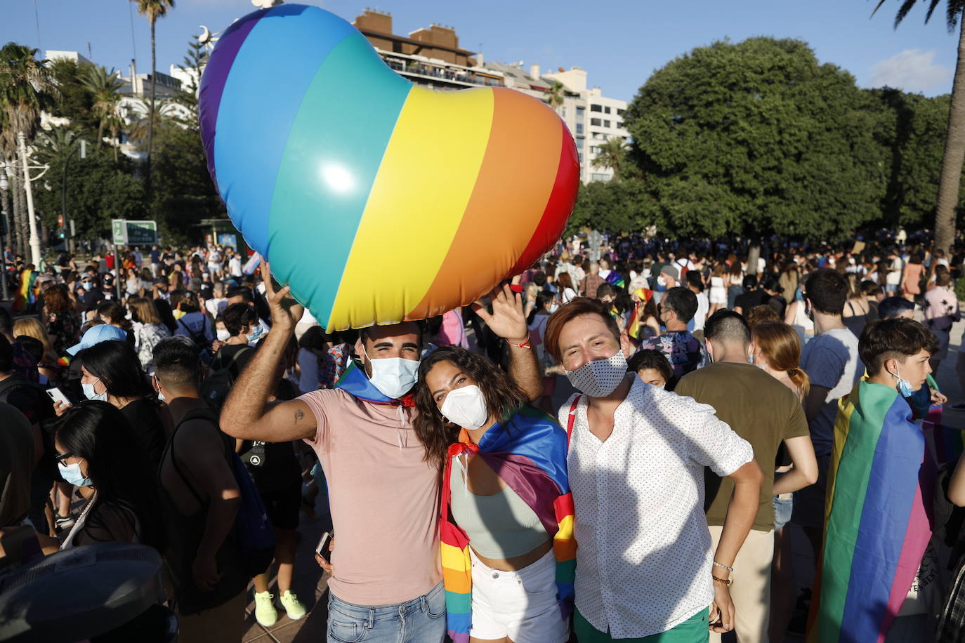 Marcha del Día de Orgullo 2021 en Valencia. 