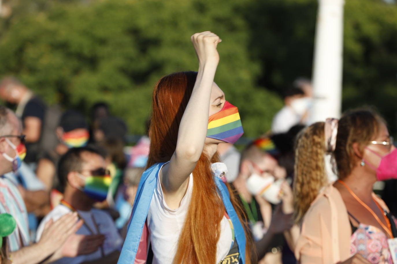 Marcha del Día de Orgullo 2021 en Valencia. 