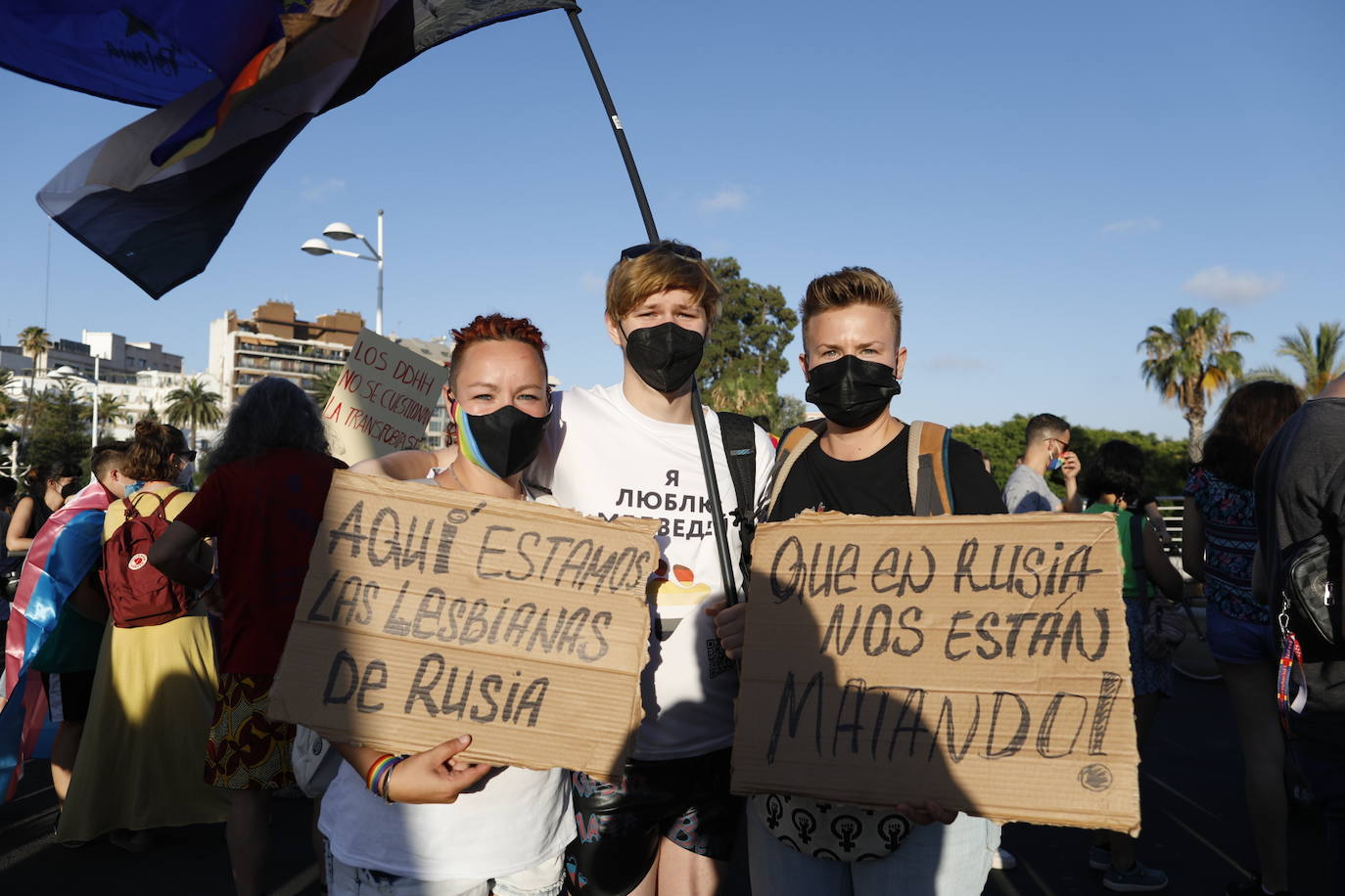 Marcha del Día de Orgullo 2021 en Valencia. 