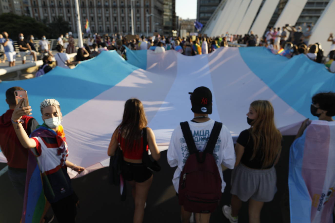 Marcha del Día de Orgullo 2021 en Valencia. 