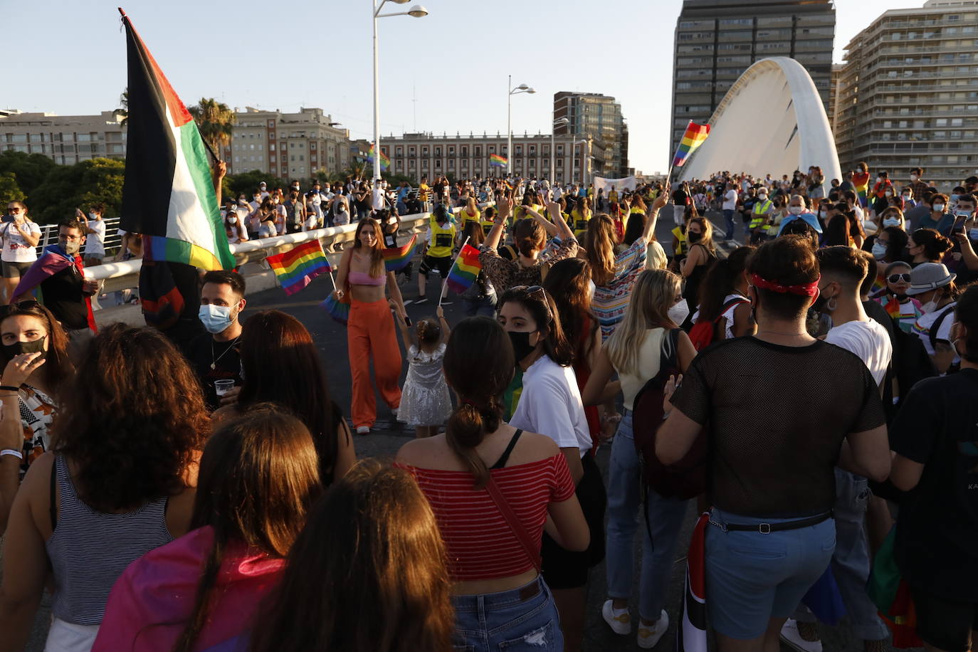 Marcha del Día de Orgullo 2021 en Valencia. 