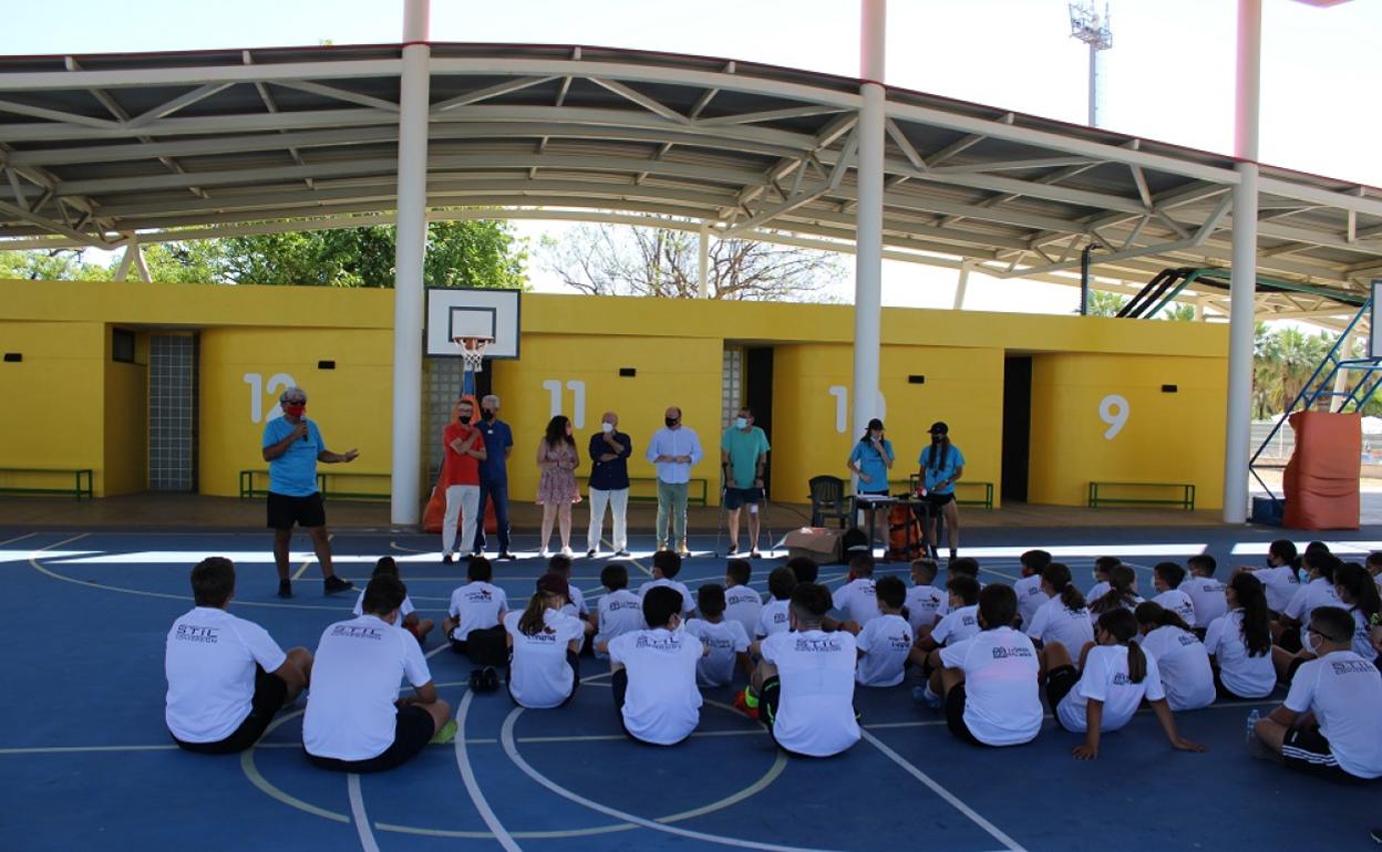 Acto de clausura del Campus de Fútbol. 