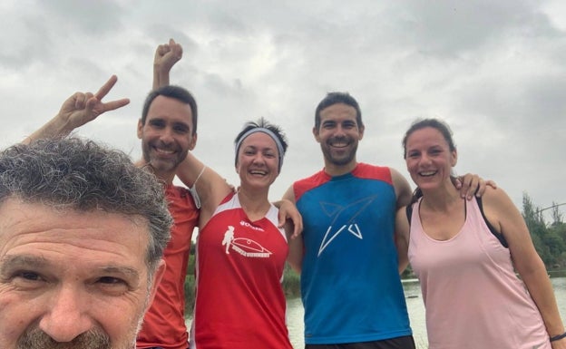 Alberola disfruta del running también con amigos aunque entre semana se entrena solo. 