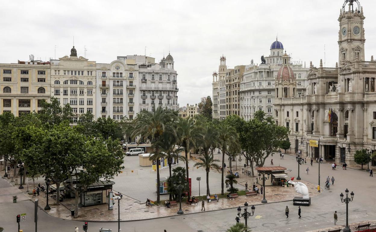 Plaza del Ayuntamiento de Valencia.