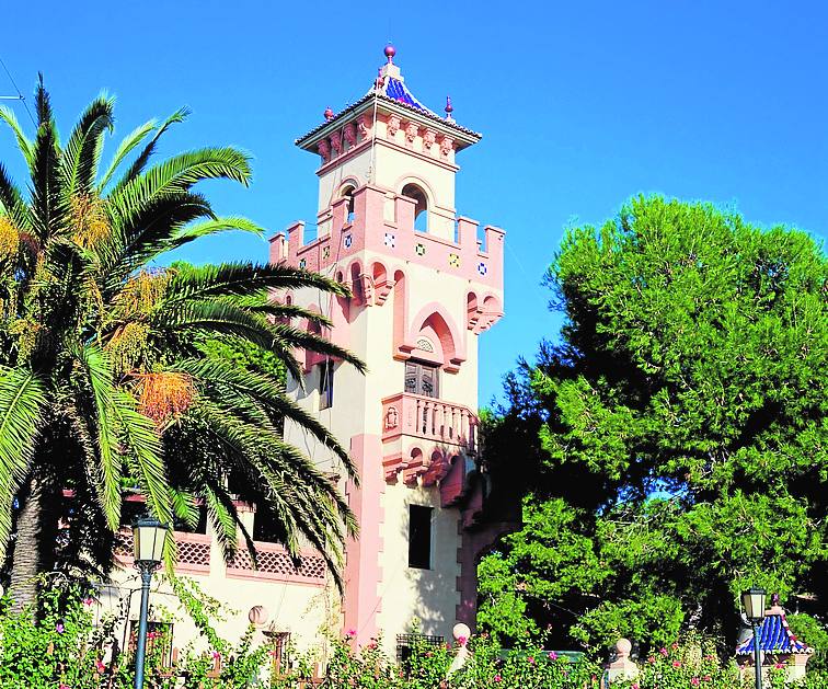 Una de las villas construidas a principios del siglo XX frente al mar. 