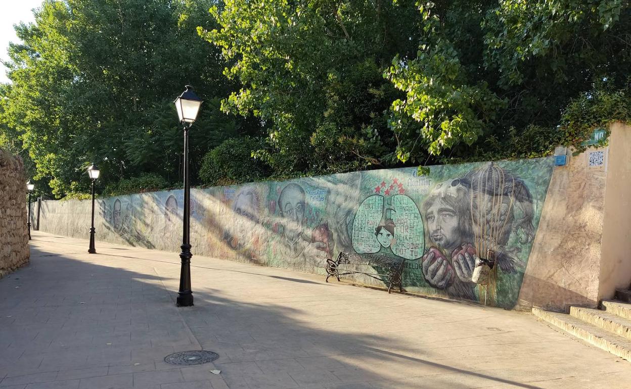 El futuro parque contará con una reproducción del mural en su interior. 