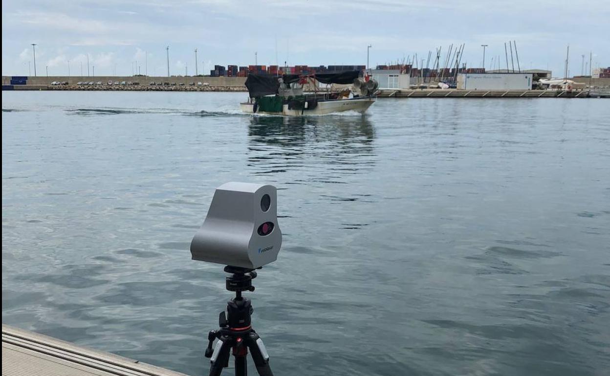 Radar marino en La Marina de Valencia.