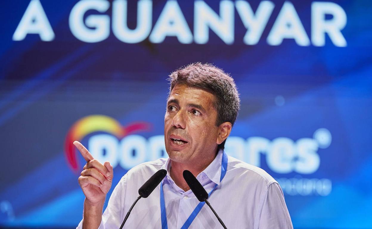 Carlos Mazón, durante una intervención en su proclamación como presidente del PP valenciano. 