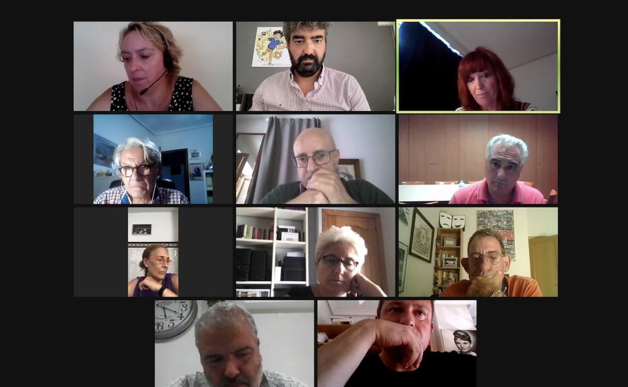 La reunión telemática de la Mancomunitat. 