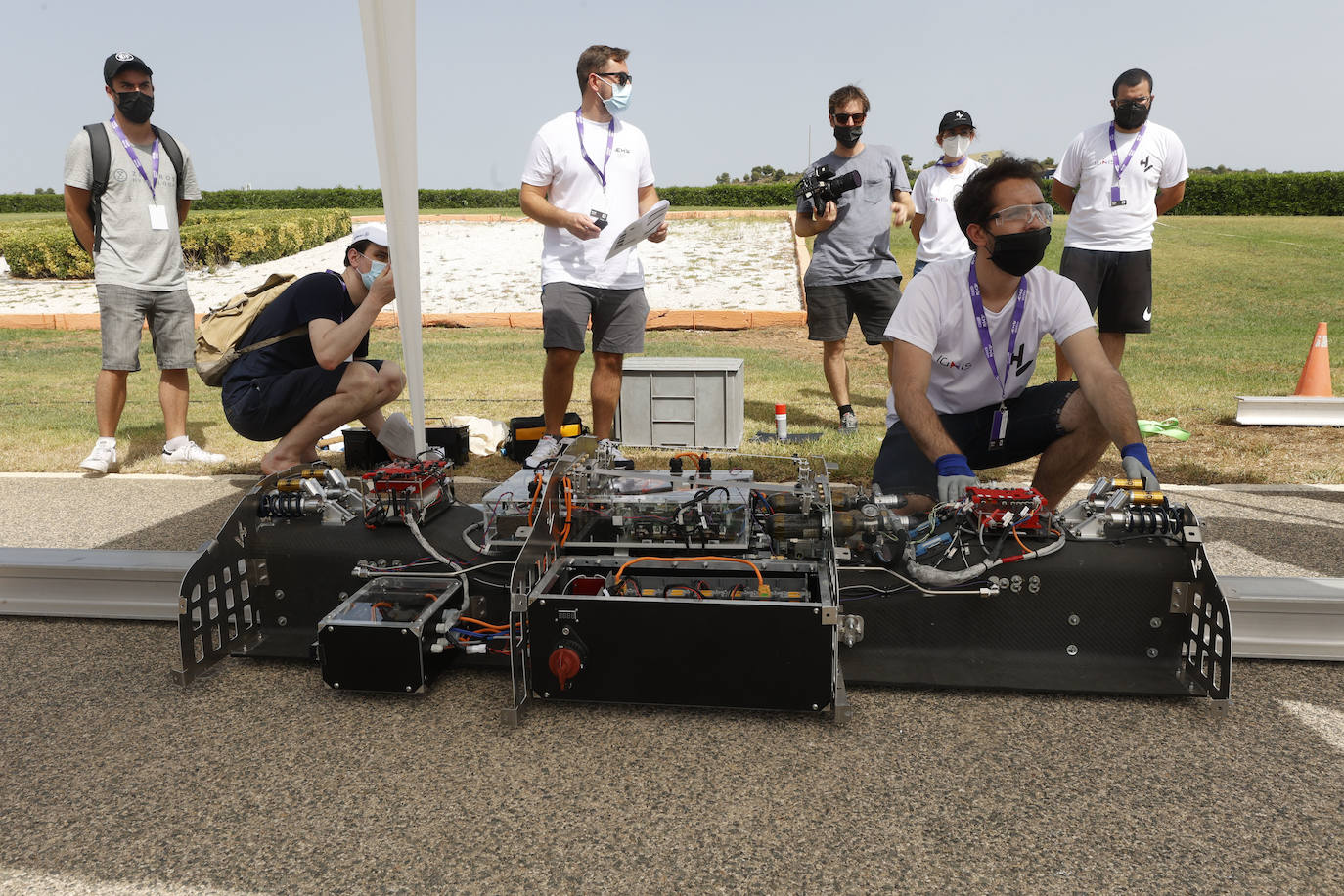 Un modelo del Hyperloop en Valencia. 