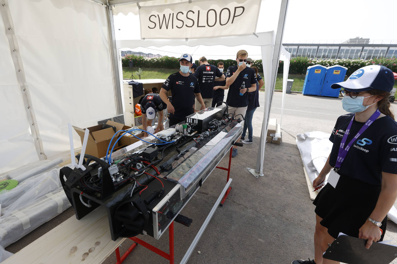 Un modelo del Hyperloop en Valencia. 