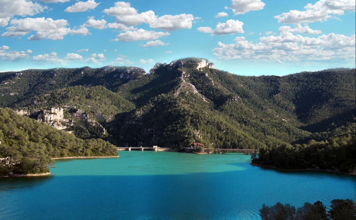 El embalse de Ulldecona, situado al norte de Castellón. 