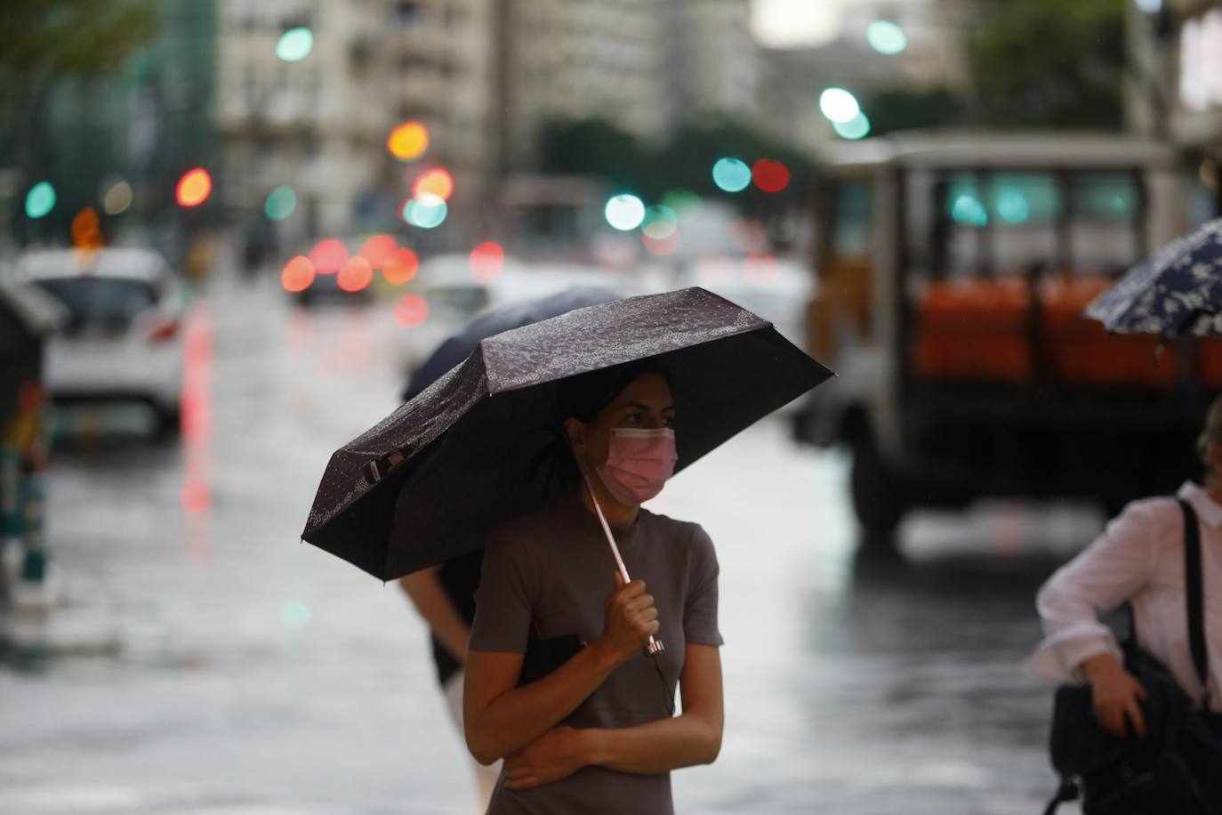 Lluvia en Valencia.