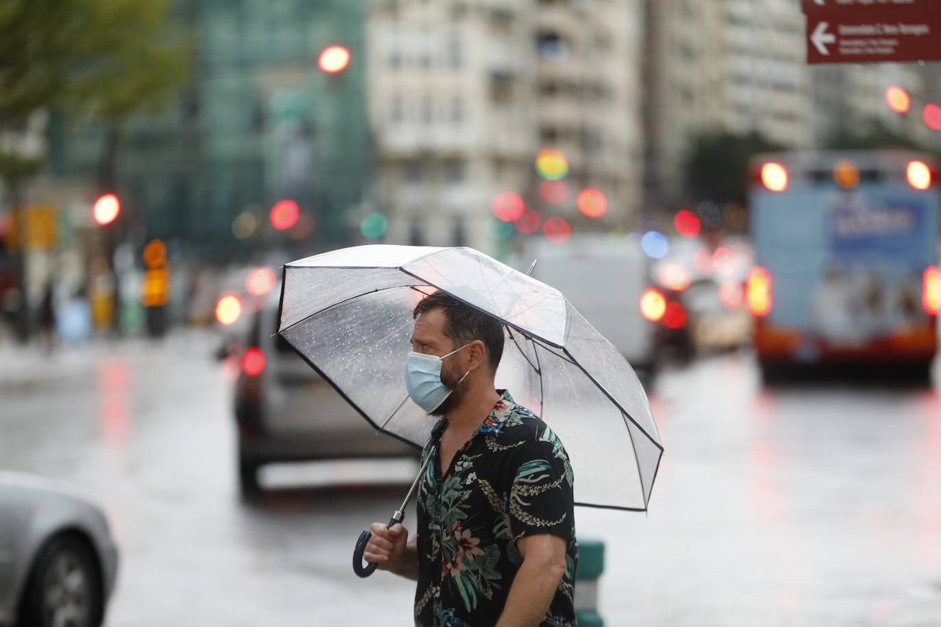 Lluvia en Valencia.