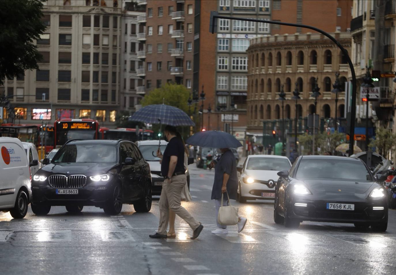 Lluvia en Valencia. 