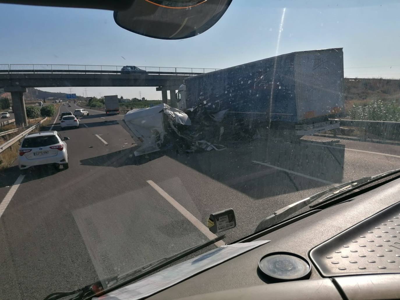 Fotos: Grave accidente entre camiones en Sagunto