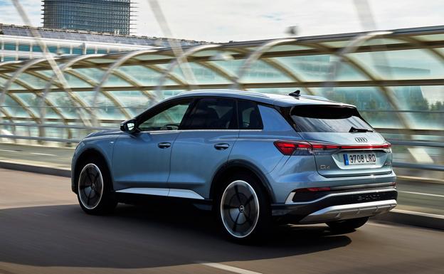 El lateral del Audi Q4 e-tron 