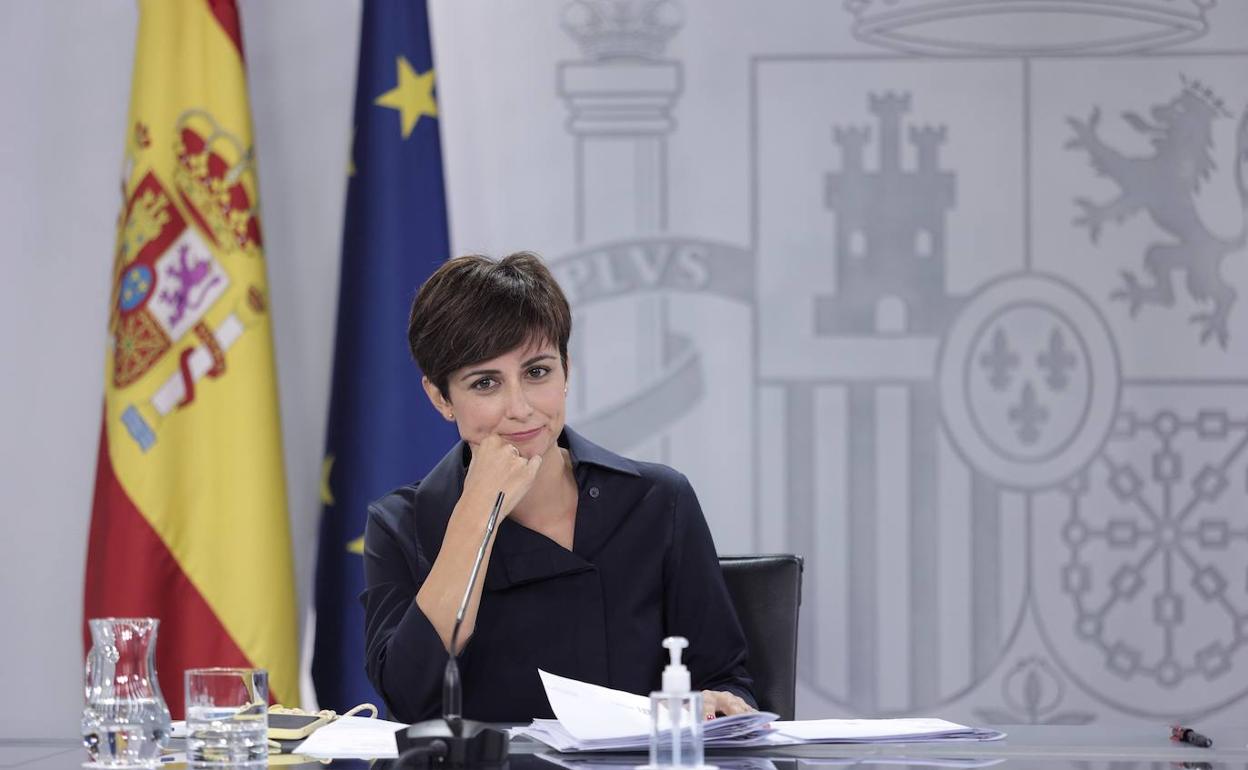 La ministra de Política Territorial, Isabel Rodríguez. 