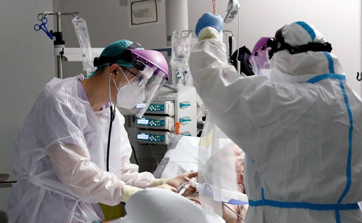 Personal sanitario en un hospital valenciano.